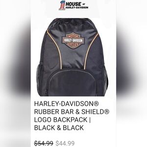 Harley Davidson Shield Logo Backpack